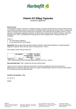 Vitamin K2 200µg Capsules