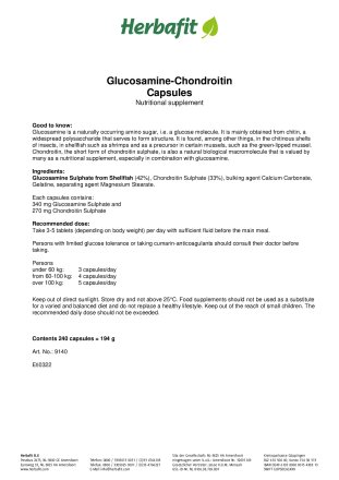 Glucosamine-Chondroitin Capsules