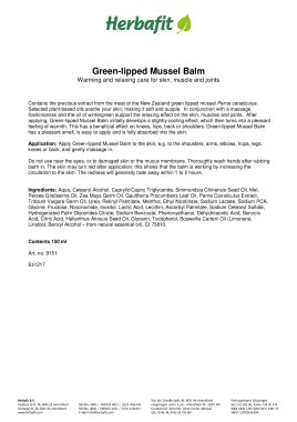 Green-lipped Mussel Balm