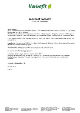 Yam Root Capsules