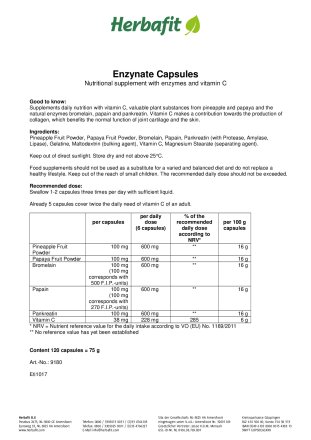 Enzynate Capsules