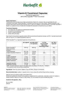 Vitamin-E-Tocotrienol Capsules