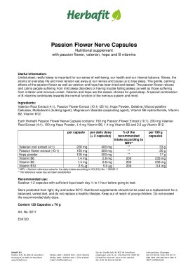 Passion Flower Nerves Capsules