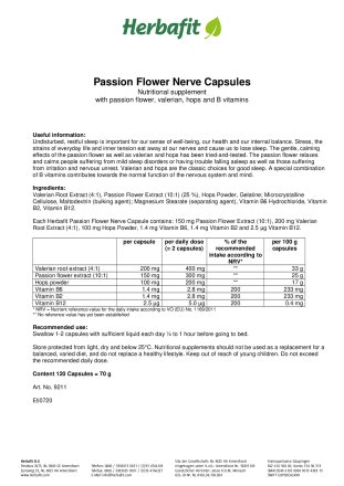 Passion Flower Nerves Capsules