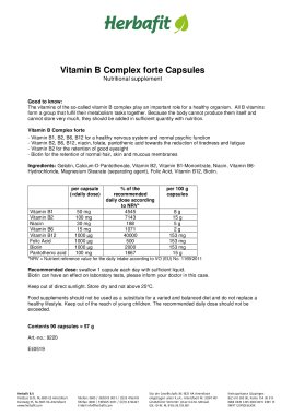 Vitamin B Complex Forte Capsules