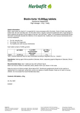 Biotin-forte 10,000 &micro;g tablets