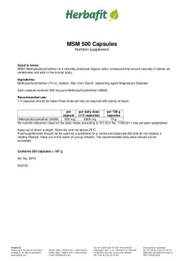MSM-500 capsules