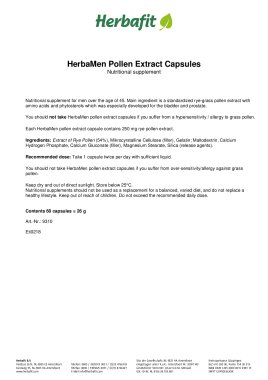 HerbaMen Pollen Extract Capsules