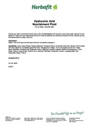 Combi-pack: Hyaluronic Acid Capsules 400 mg + Hyaluronic Acid Nourishment Fluid