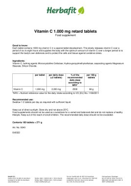 Vitamin-C-1000-mg-retard Tablets