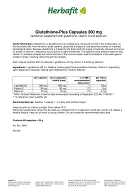 Glutathione-Plus Capsules 300 mg