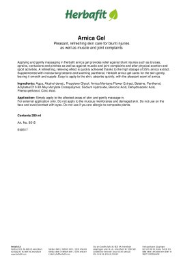 Arnica Gel